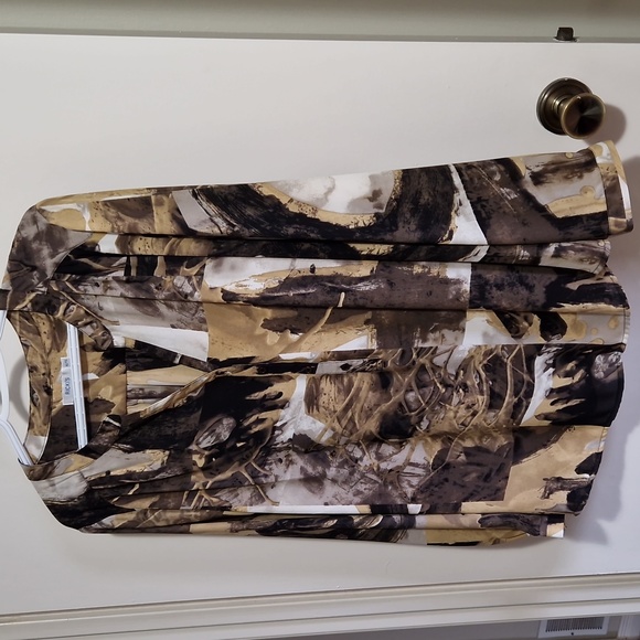 NWOT blouse in browns - Picture 1 of 8